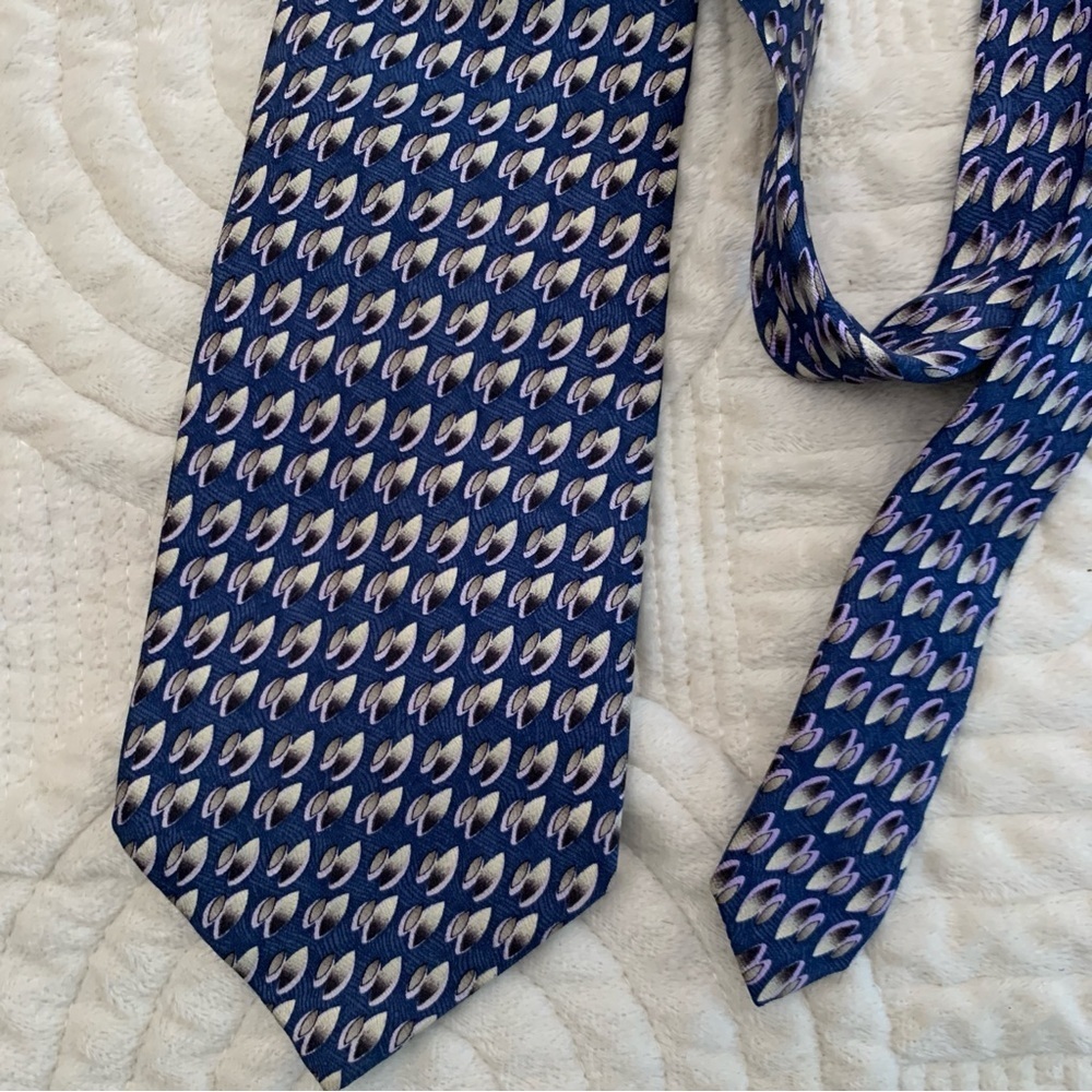 Silk Enro Blue Patterned Men's Tie